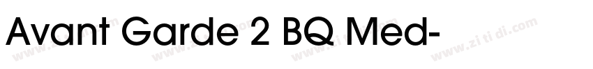 Avant Garde 2 BQ Med字体转换